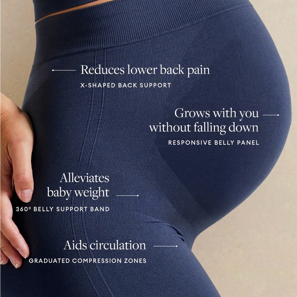 BLANQI Black Maternity Leggings - Picture 4 of 4